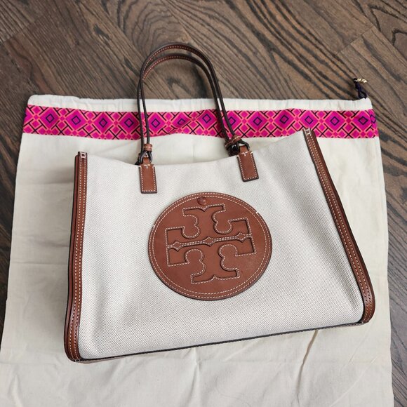 Tory Burch canvas Ella tote - Picture 1 of 7